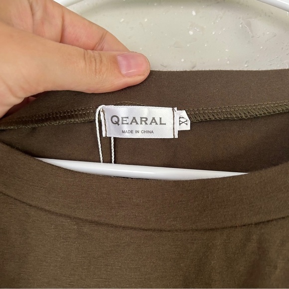 🦋 NWT Qearal Brown Deer Sequin Long Sleeve Shirt Casual XL Reindeer Christmas - Picture 3 of 8